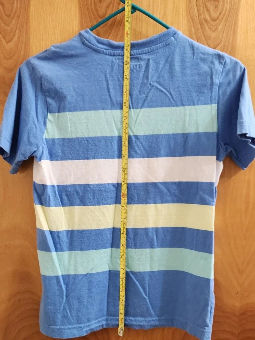 Old Navy Kids Blue Striped Pocket Tee